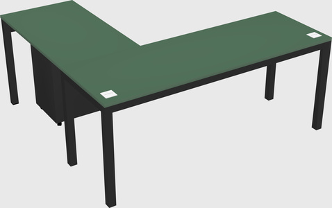 L-shaped desk
