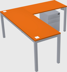 L-shaped desk