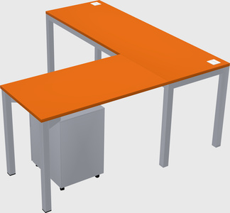 L-shaped desk