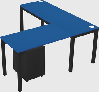 L-shaped desk