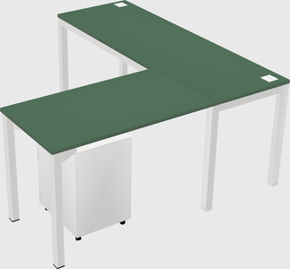L-shaped desk