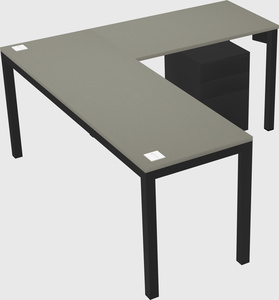 L-shaped desk