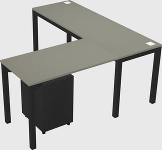 L-shaped desk