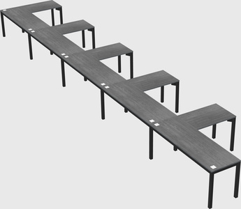 L-shaped desk