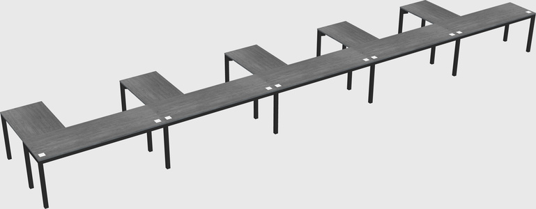 L-shaped desk