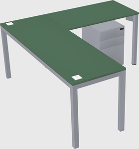 L-shaped desk