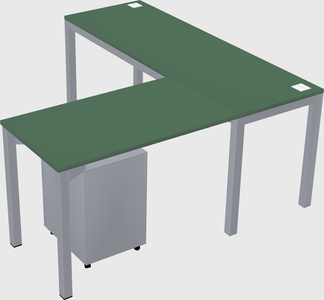 L-shaped desk