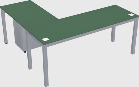 L-shaped desk
