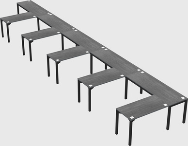 L-shaped desk