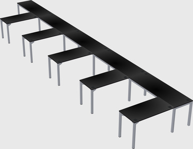 L-shaped desk