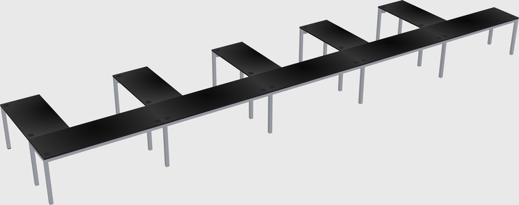 L-shaped desk