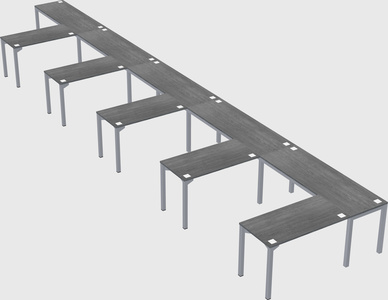 L-shaped desk