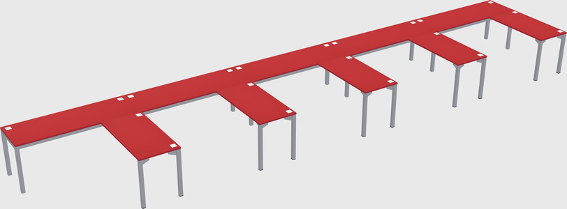 L-shaped desk