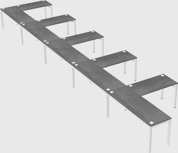 L-shaped desk