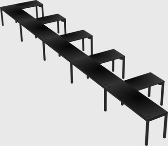 L-shaped desk