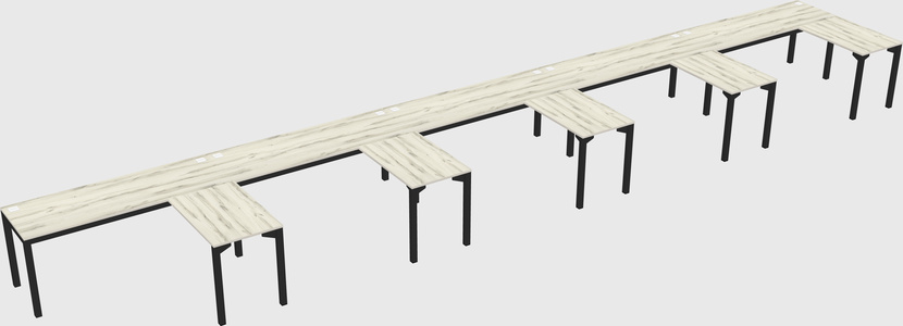 L-shaped desk