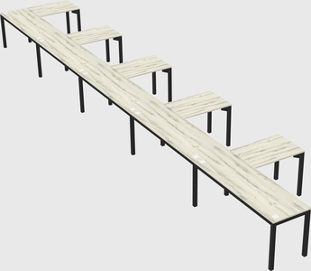 L-shaped desk