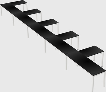 L-shaped desk