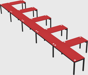 L-shaped desk