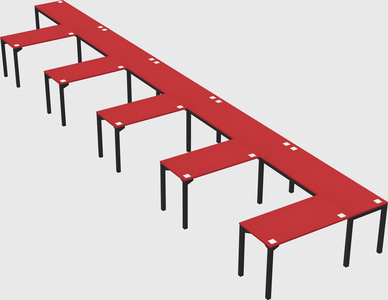 L-shaped desk
