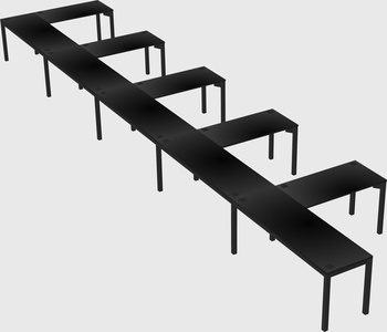 L-shaped desk
