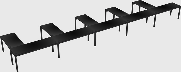 L-shaped desk