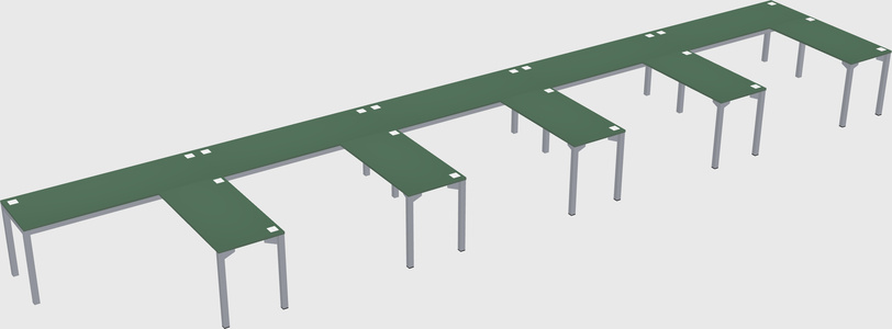 L-shaped desk