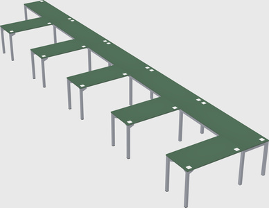 L-shaped desk
