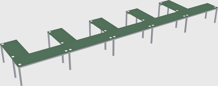 L-shaped desk