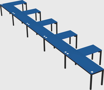 L-shaped desk