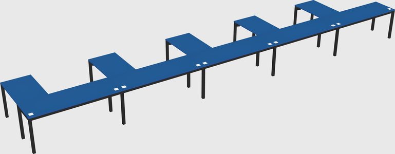L-shaped desk