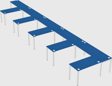 L-shaped desk