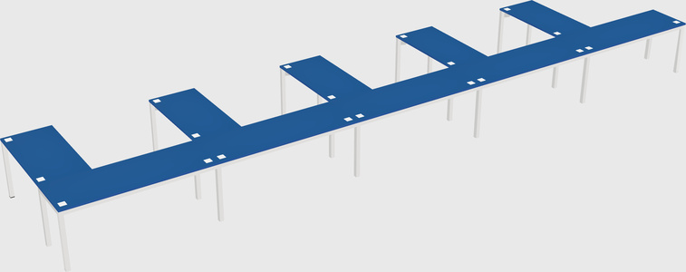 L-shaped desk