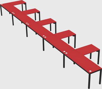 L-shaped desk