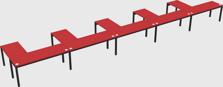 L-shaped desk