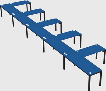 L-shaped desk