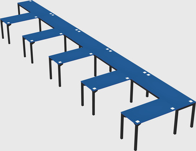 L-shaped desk