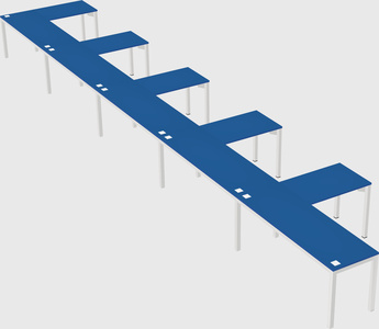 L-shaped desk