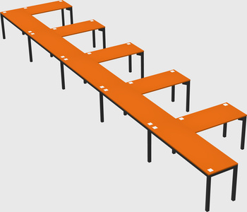 L-shaped desk