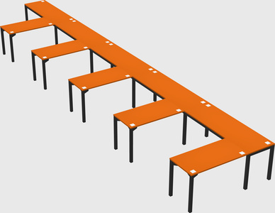 L-shaped desk