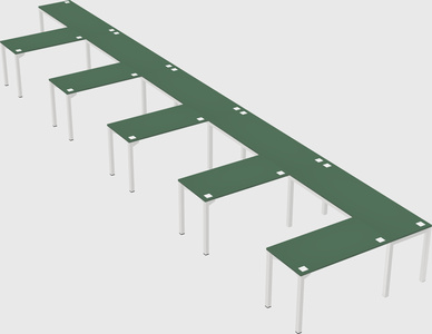 L-shaped desk