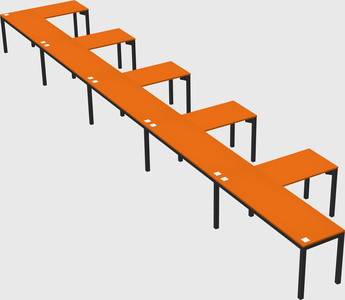 L-shaped desk