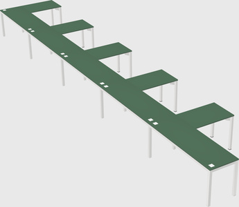 L-shaped desk
