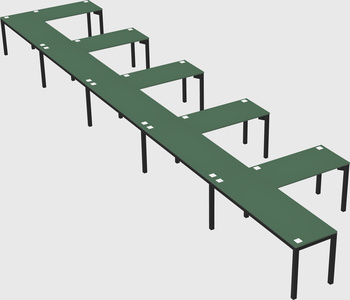 L-shaped desk