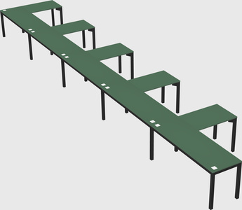 L-shaped desk