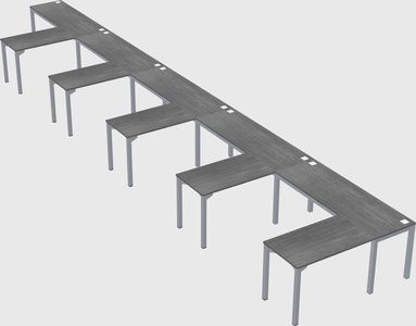 L-shaped desk
