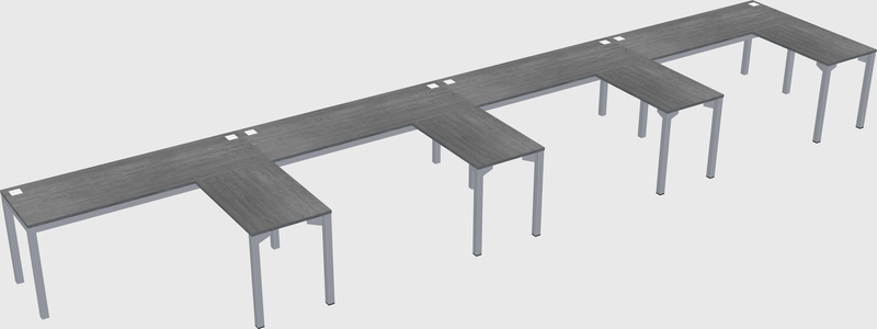 L-shaped desk
