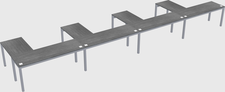 L-shaped desk