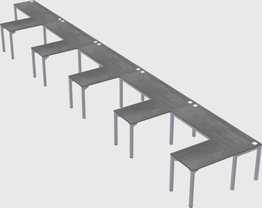 L-shaped desk