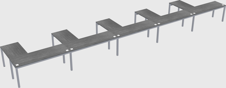 L-shaped desk